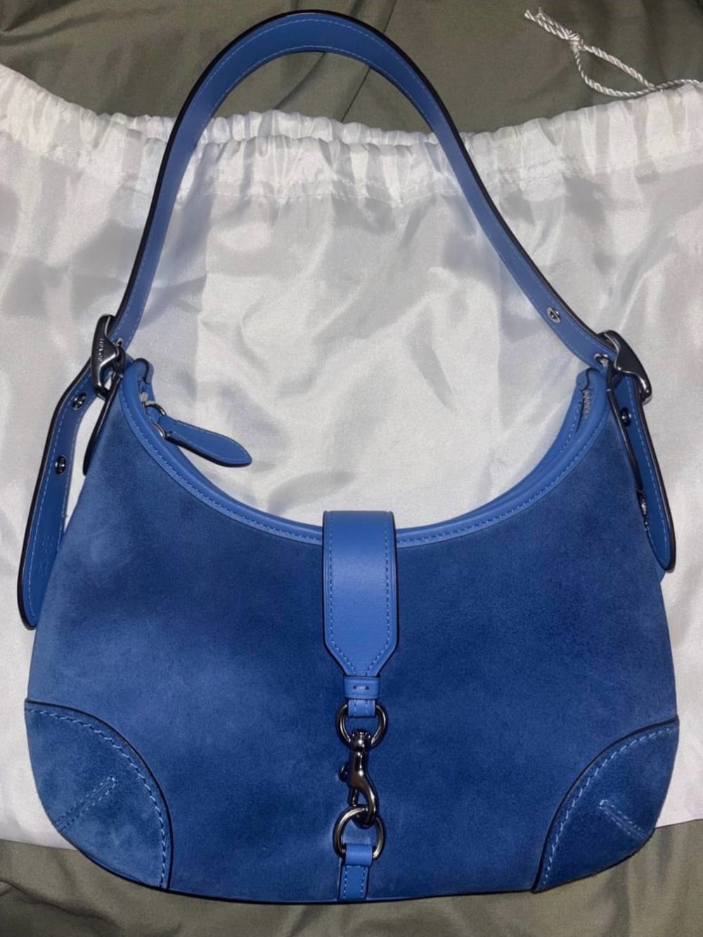 Coach Originals Suede Hamptons Hobo Shoulder Bag